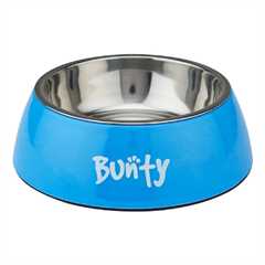 Bunty Melamine Single Dog Bowl - Blue